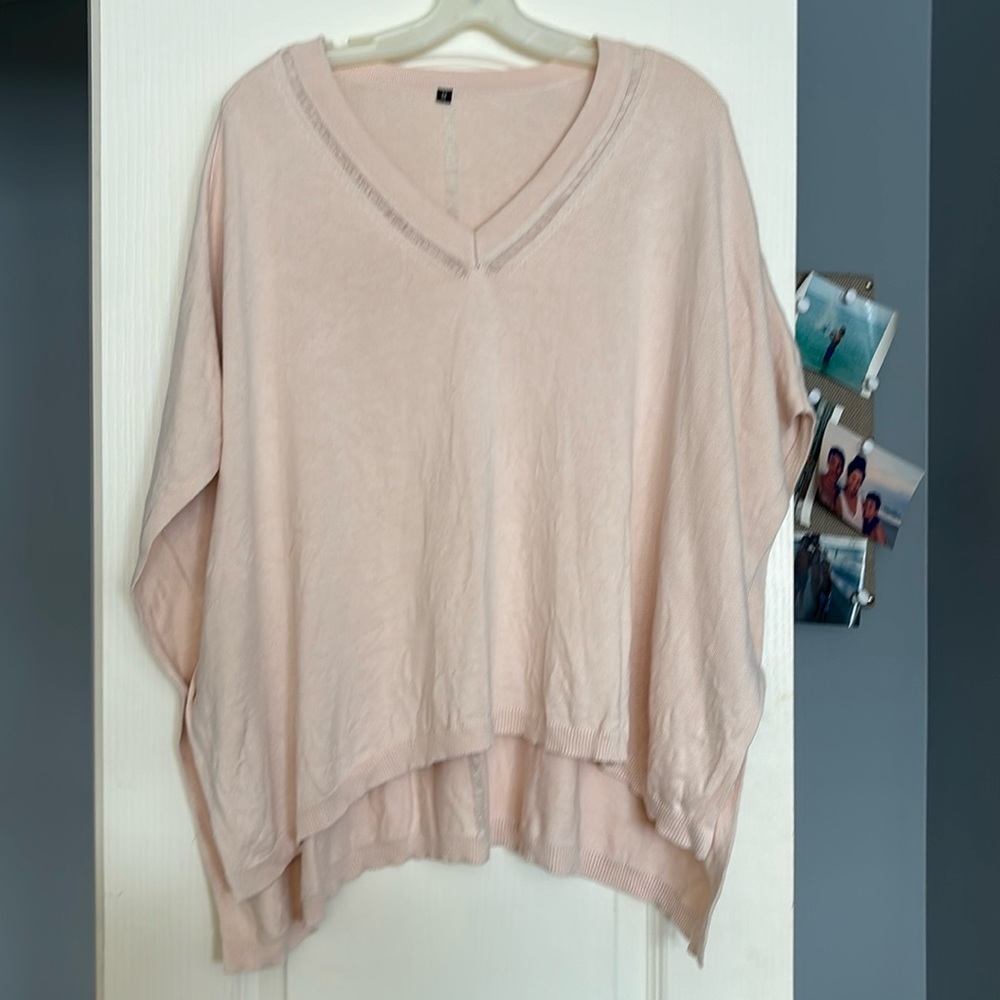 Cream sweater/poncho size medium